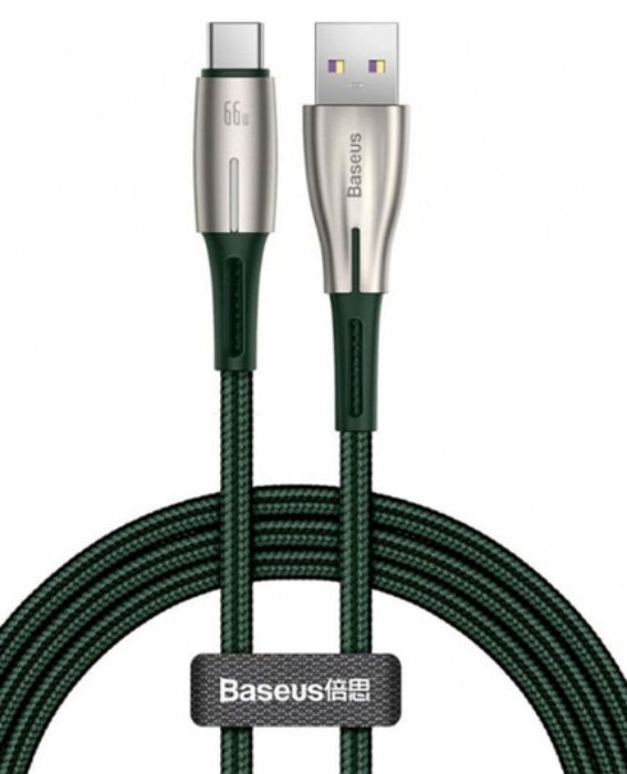 تصویر  کابل شارژ USB به USB-C باسئوس 2 متر مدل PD2.0 66W CATSD-N06