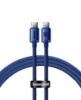 تصویر  کابل شارژ USB-C به USB-C باسئوس 1.2 متر کریستال شاین 100 واتی مدل cajy000603