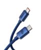 تصویر  کابل شارژ USB-C به USB-C باسئوس 1.2 متر کریستال شاین 100 واتی مدل cajy000603