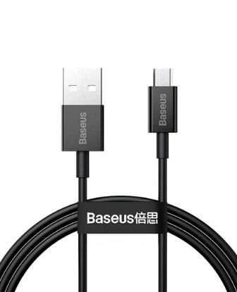 تصویر  کابل شارژ USB به microUSB باسئوس 1 متر مدل Superior CAMYS-A01