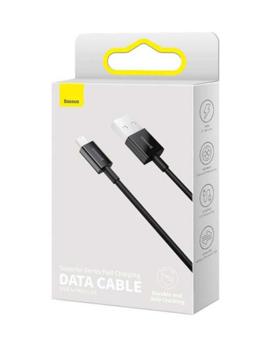 تصویر  کابل شارژ USB به microUSB باسئوس 1 متر مدل Superior CAMYS-A01