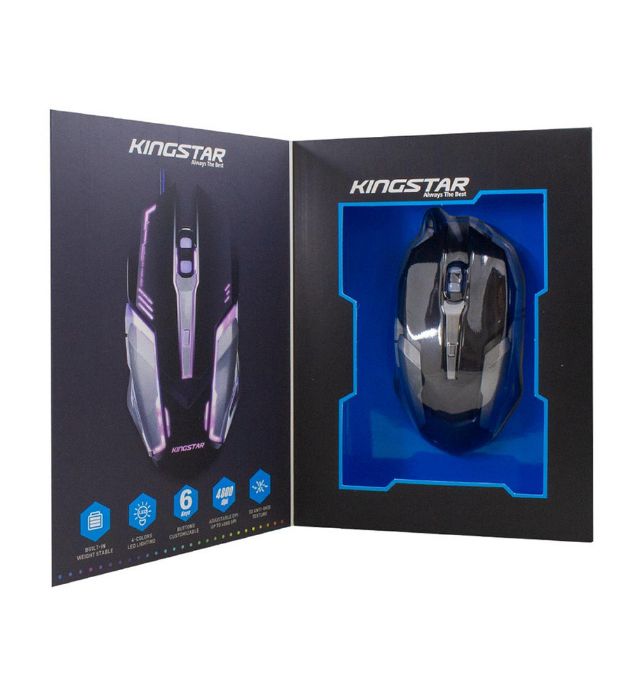 تصویر  ماوس گیمینگ کینگ استار مدل KM390G