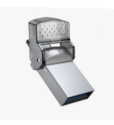 تصویر  فلش مموری OTG لکسار 32 گیگابایت مدل D35C USB 3.1 OTG TYPE-C