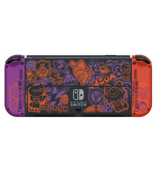 تصویر  کنسول بازی نینتندو مدل Switch White OLED Pokémon Scarlet & Violet