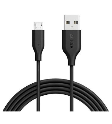 تصویر  کابل 1.8 متری شارژ USB به MicroUSB انکر مدل PowerLine A8133
