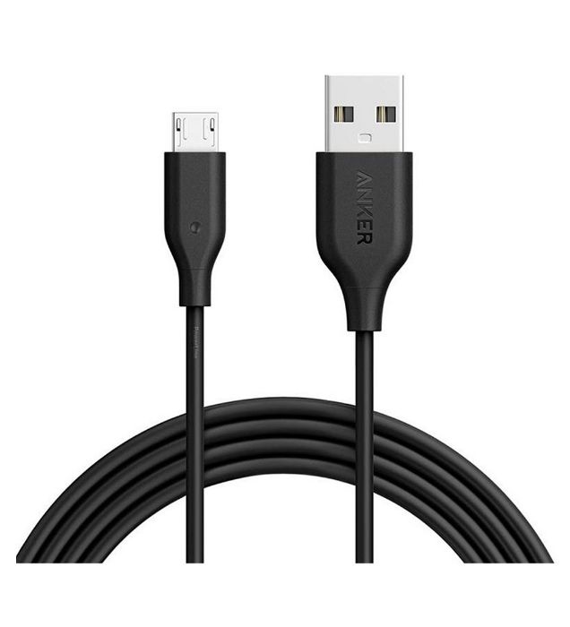 تصویر  کابل 1.8 متری شارژ USB به MicroUSB انکر مدل PowerLine A8133
