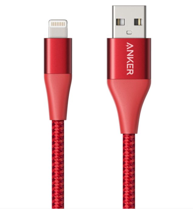 تصویر  کابل 0.9 متری شارژ USB به Lightning انکر مدل Powerline+ II A8452