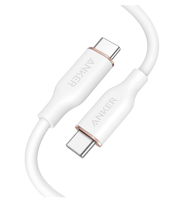 تصویر  کابل 1.8 متری شارژ USB Type-C به USB Type-C انکر مدل PowerLine III Flow A8553