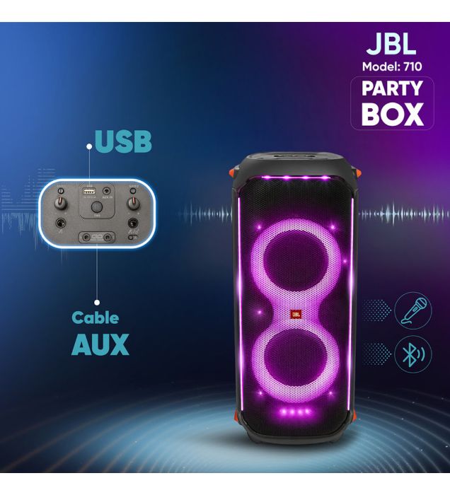 تصویر  اسپیکر بلوتوثی قابل حمل جی بی ال مدل Party Box 710