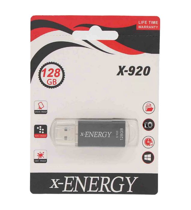 تصویر  فلش مموری ایکس انرژی 128 گیگابایت مدل X-920 USB2.0