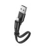 تصویر  کابل 0.23 متری شارژ USB به Lightning باسئوس مدل CALMBJ-B01