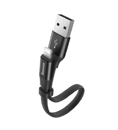تصویر  کابل 0.23 متری شارژ USB به Lightning باسئوس مدل CALMBJ-B01