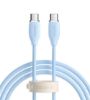 تصویر  کابل 1.2 متری شارژ USB Type-C به USB Type-C باسئوس مدل Jelly Liquid Silica Gel