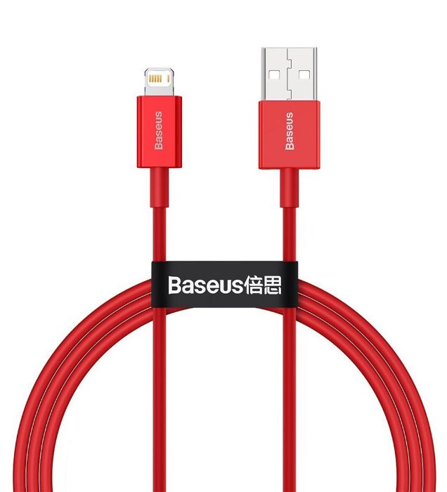 تصویر  کابل 1 متری شارژ USB به Lightning باسئوس مدل CALYS-A01