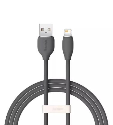 تصویر  کابل 1.2 متری شارژ USB به Lightning باسئوس مدل Jelly Liquid Silica Gel CAGD0000