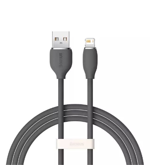 تصویر  کابل 1.2 متری شارژ USB به Lightning باسئوس مدل Jelly Liquid Silica Gel CAGD0000