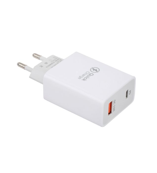 تصویر  شارژر دیواری تسکو مدل TTC 60 با کابل USB Type-C (دو پورت)