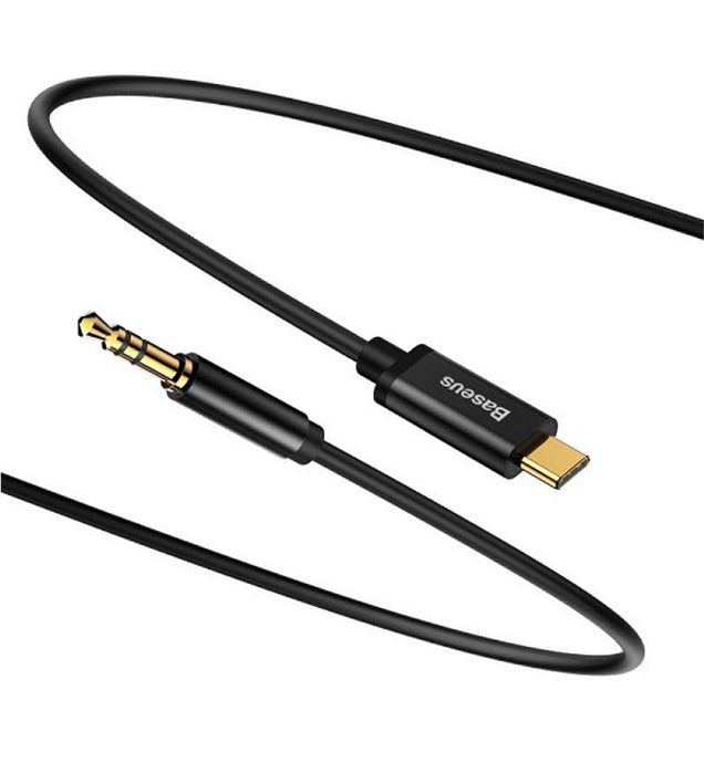 تصویر  تبدیل 1.2 متری USB-C به AUX باسئوس مدل CAM01-M01-BA