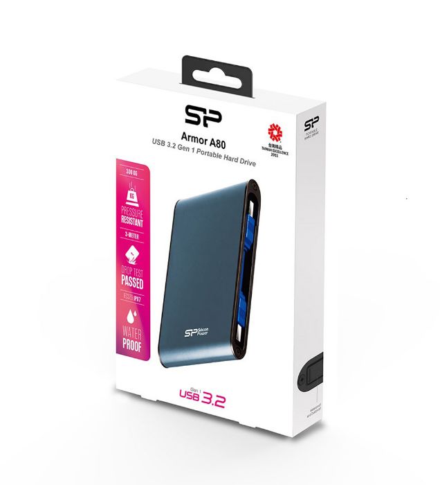تصویر  هارد اکسترنال سیلیکون پاور مدل Armor A80 ظرفیت 1 ترابایت