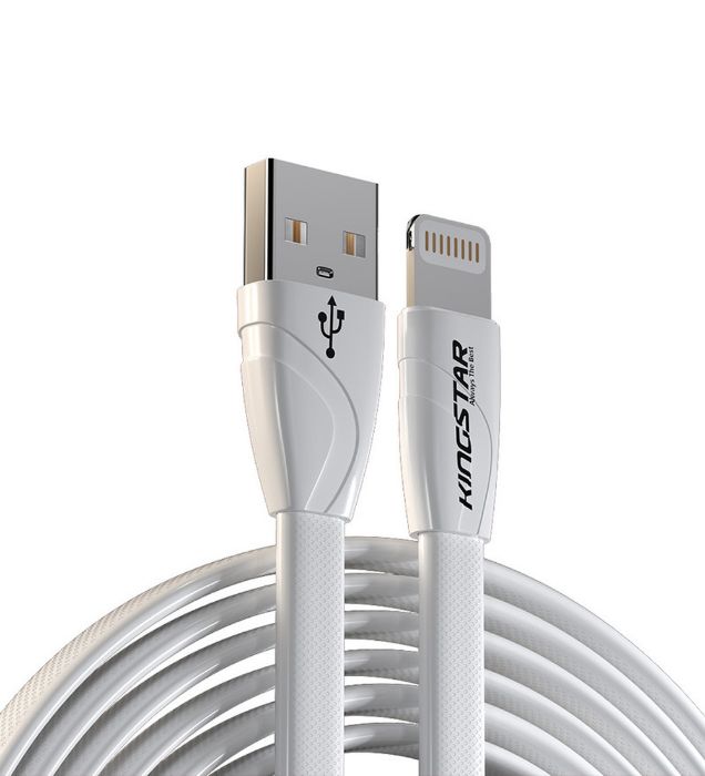 تصویر  کابل شارژ USB به Lightning کینگ استار 1.2 متر مدل K112i