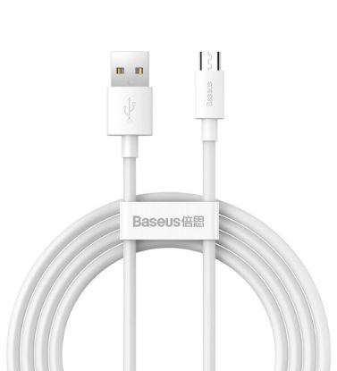 تصویر  کابل شارژ USB به microUSB باسئوس 1.5 متر مدل TZCAMZJ