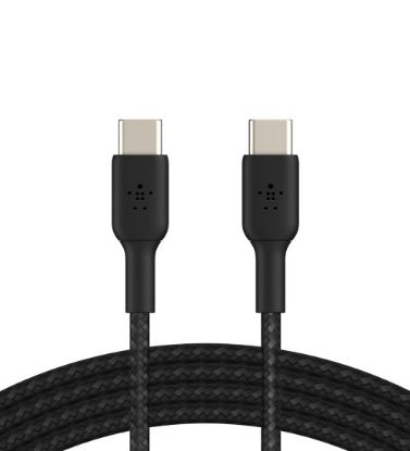 تصویر  کابل شارژ 1متری بلکین Usb - C به Usb - C مدل CAB004bt1MBK