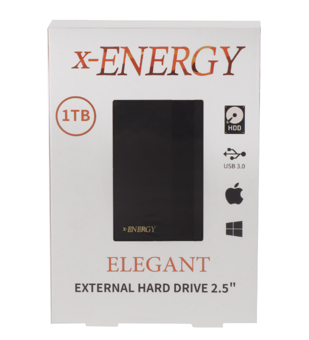 تصویر  هارد اکسترنال ایکس انرژی مدل ELEGANT ظرفیت 1 ترابایت