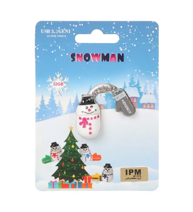 تصویر  فلش مموری ایکس انرژی مدل Snowman 3.2 ظرفیت 32 گیگابایت