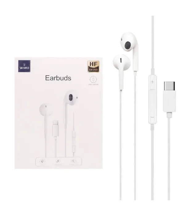 تصویر  هندزفری با سیم ویوو مدل EARBUDS TYPE-C CONNECTOR EB303 با پورت Type-C