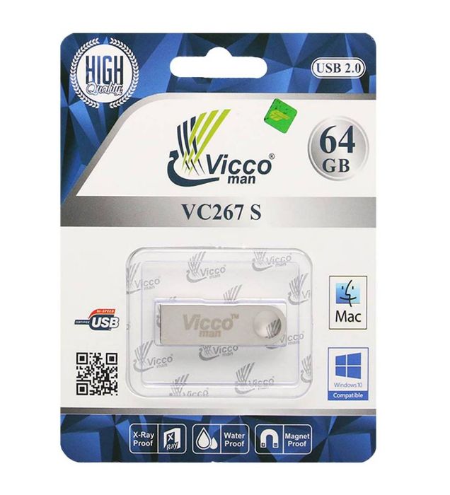 تصویر  فلش مموری ویکومن 64 گیگابایت مدل VC267 S USB2.0