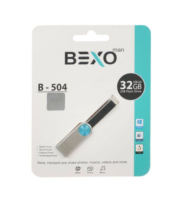 تصویر  فلش مموری بکسو 32 گیگابایت مدل B-504 USB2.0