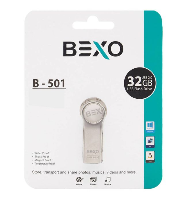 تصویر  فلش مموری بکسو 32 گیگابایت مدل B-501 USB2.0