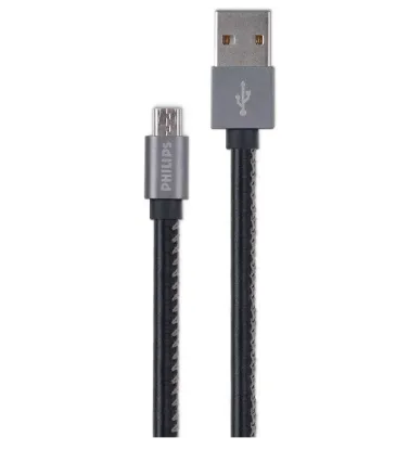 تصویر  کابل 1.2 متری USb به Micro فیلیپس مدل Philips DLC2518 B