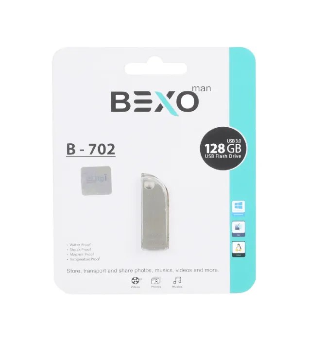 تصویر  فلش مموری بکسو  128 گیگابایت مدل  B-702 USB3.0