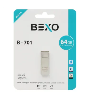 تصویر  فلش مموری بکسو مدل B-701 ظرفیت 64 گیگابایت