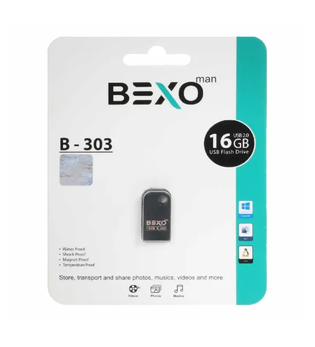 تصویر  فلش مموری بکسو 16 گیگابایت مدل B-303 USB2.0