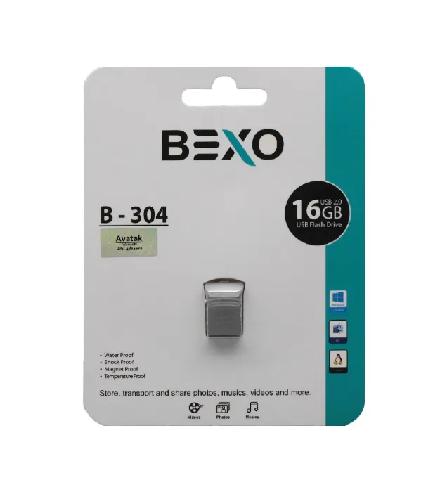 تصویر  فلش مموری بکسو 16 گیگابایت مدل B-304 USB2.0