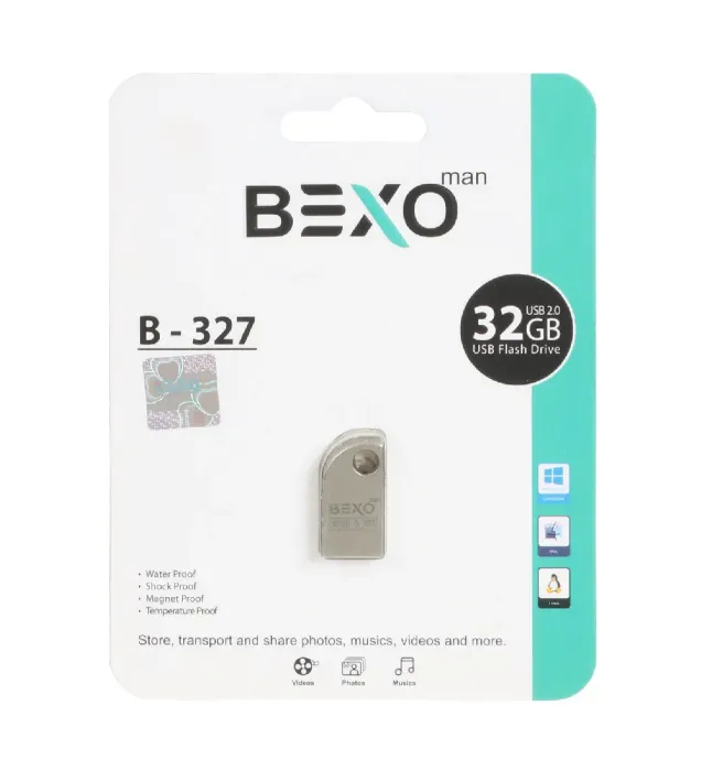 تصویر  فلش مموری بکسو  32 گیگابایت مدل B-327 USB2.0
