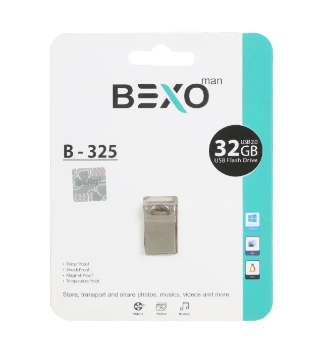 تصویر  فلش مموری بکسو  32 گیگابایت مدل B-325 USB2.0