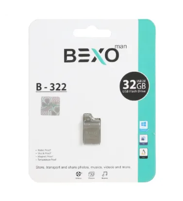 تصویر  فلش مموری بکسو  32 گیگابایت مدل B-322 USB2.0
