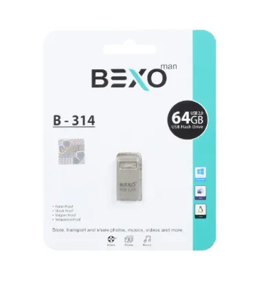 تصویر  فلش مموری بکسو مدل B-314 USB2.0 ظرفیت 64 گیگابایت