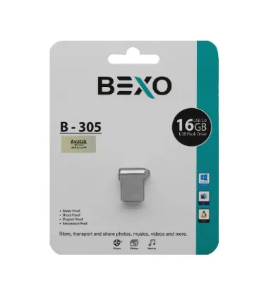 تصویر  فلش مموری بکسو  16 گیگابایت مدل B-305 USB2.0