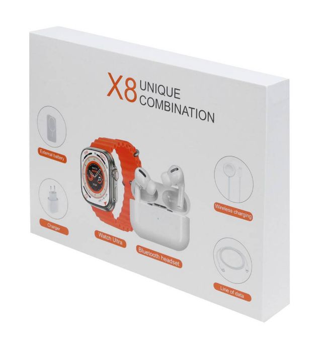 تصویر  ساعت هوشمند هاینو تکو X8 Unique Combination به همراه ایرپاد و پاوربانک