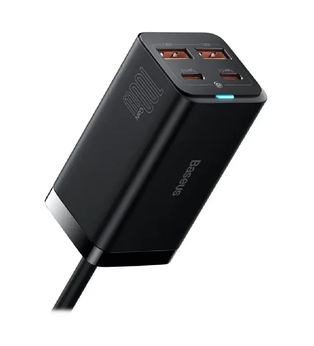 تصویر  هاب شارژر 4 پورتی 65 واتی بیسوس مدل Baseus GaN3 Pro fast charger ccgp000101