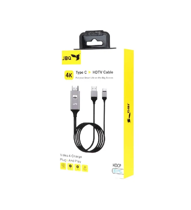 تصویر  کابل Type-C To HDMI جی بی کیو مدل T88