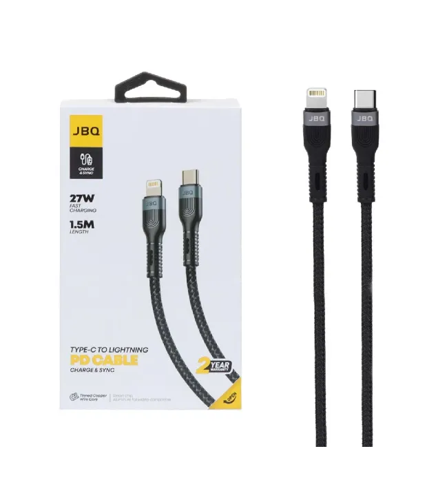 تصویر  کابل شارژ 1.5 متری PD و فست جی بی کیو Type-C to Lightning مدل CA-720