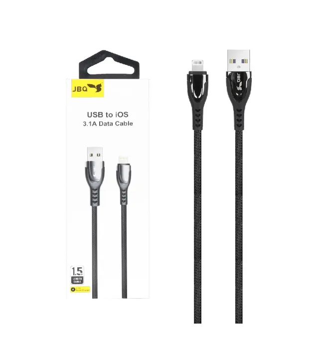 تصویر  کابل شارژ 1.5 متری فست آیفون جی بی کیو Type-C مدل DT-02
