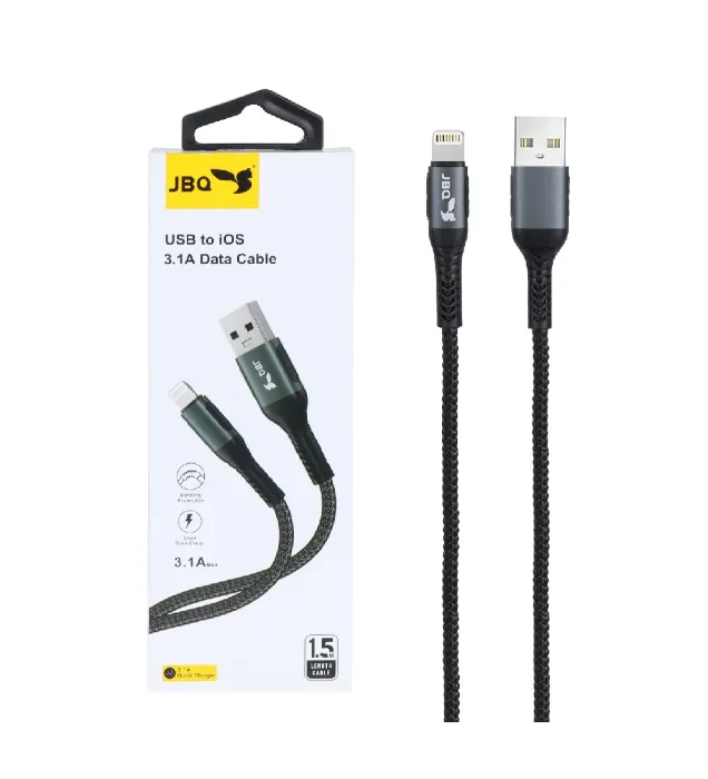 تصویر  کابل شارژ 1.5 متری فست آیفون جی بی کیو مدل DT-01