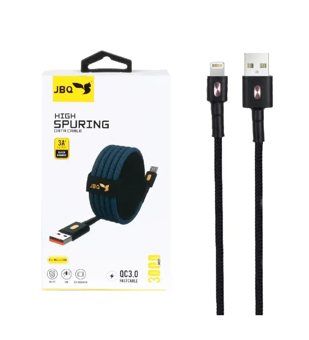 تصویر  کابل شارژ 3 متری فست آیفون جی بی کیو مدل CA-111