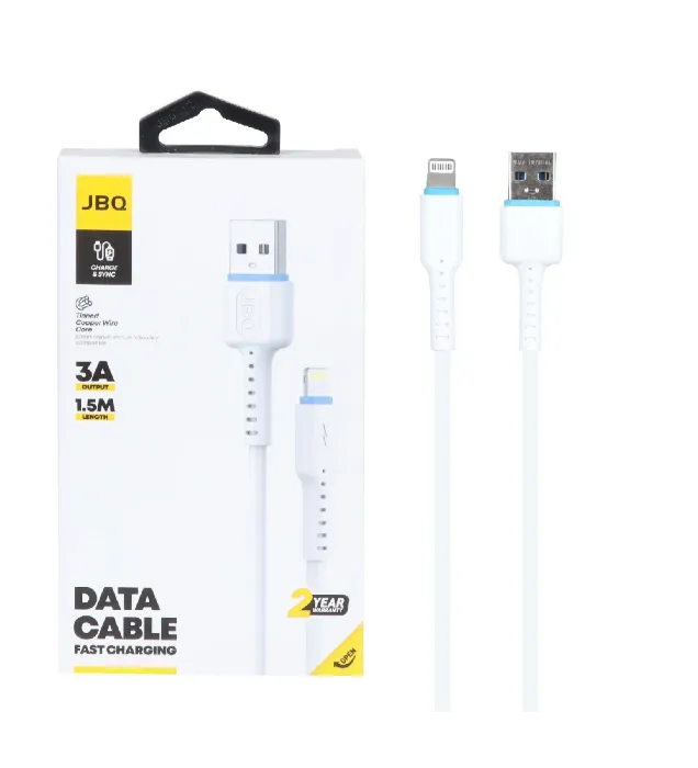 تصویر  کابل شارژ 1.5 متری فست آیفون جی بی کیو مدل CA-732